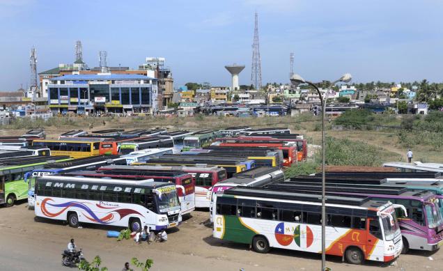 Chennai Omni Bus Stand in the city Chennai