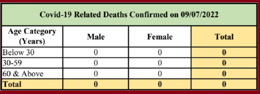 Covid Death 10.07.2022. Report