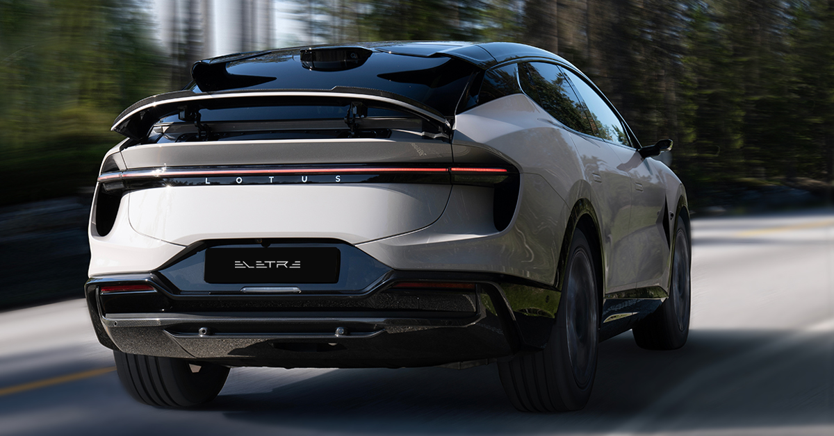 lotus eletre rear view