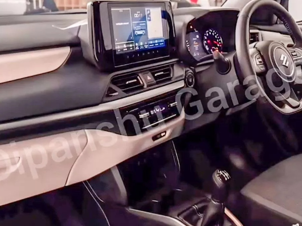 2024 maruti Suzuki dzire interior leaked