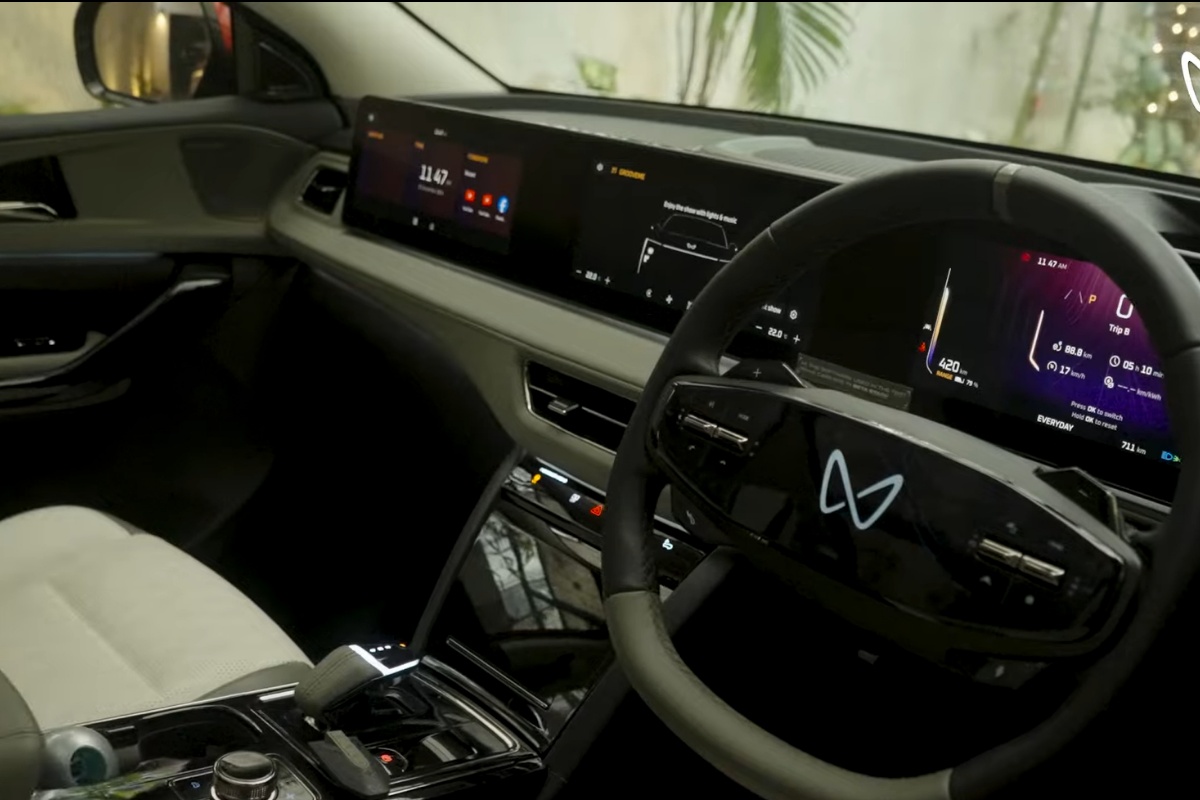 mahindra xev 9e dashboard