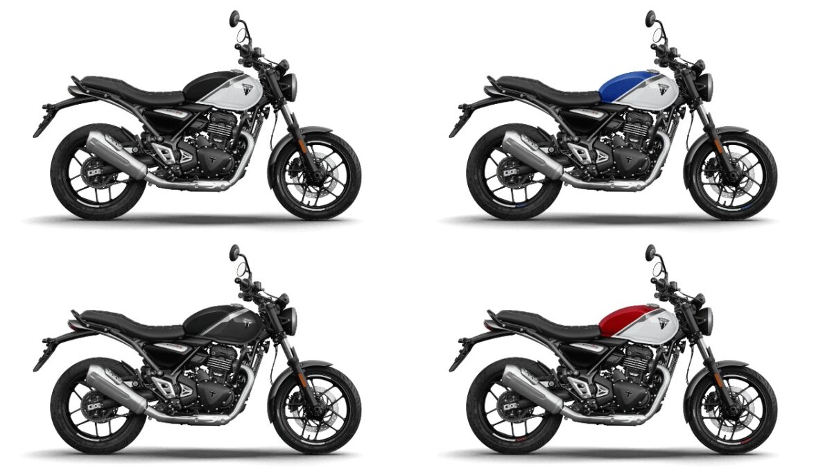 new 2025 triumph speed t4 colours