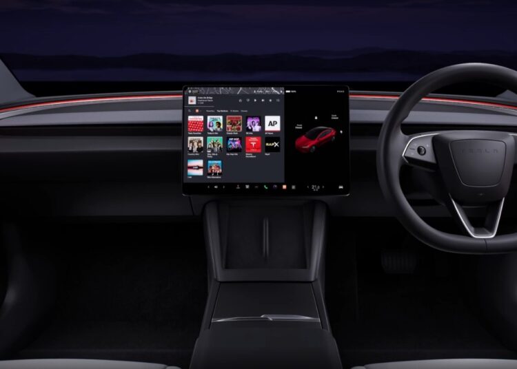 tesla model 3 interior